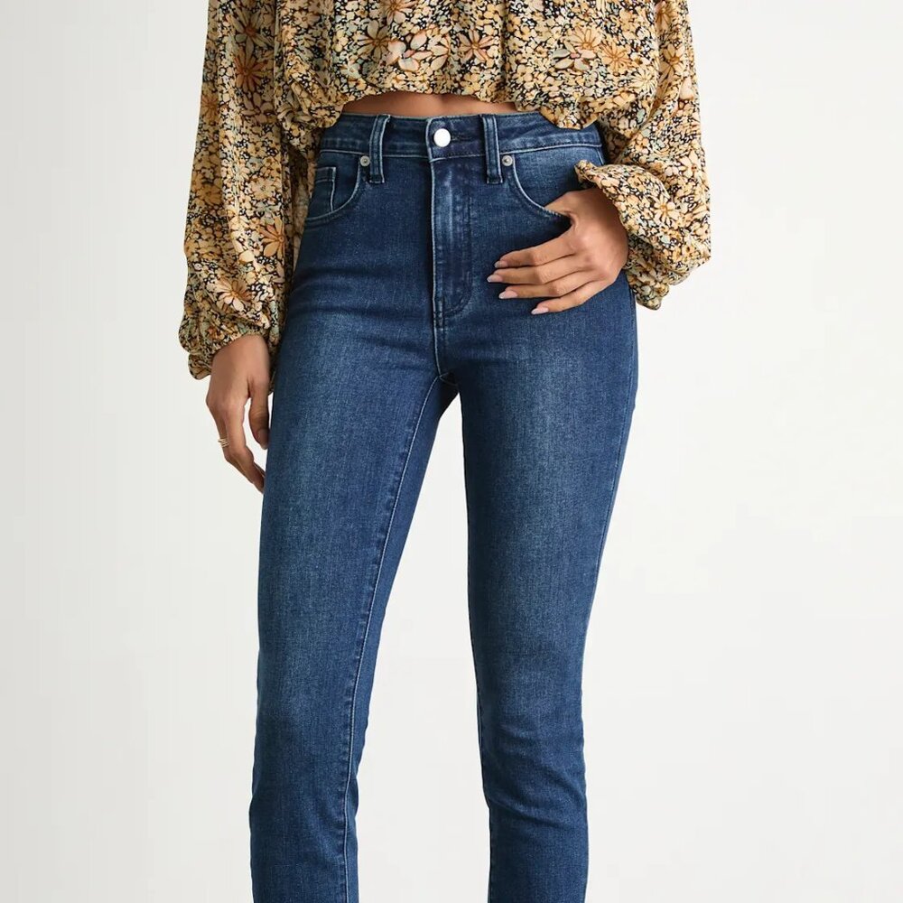 Stafford Dark Wash Denim High-Rise Skinny Jeans